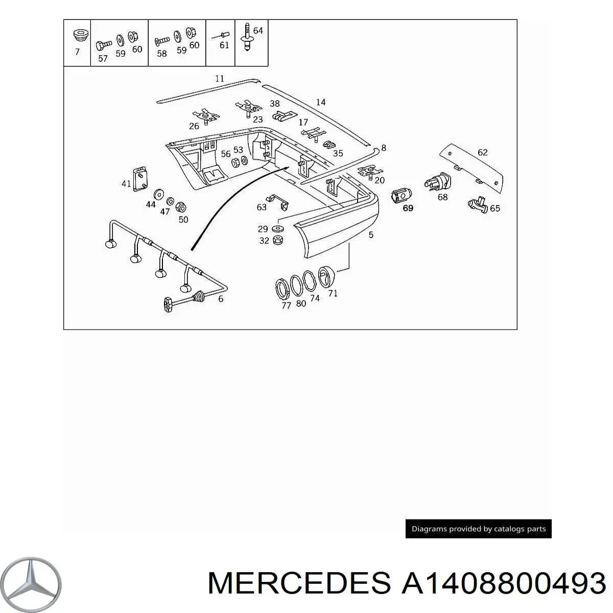  Mercedes A1408800493 preço, a partir de 16,69 USD