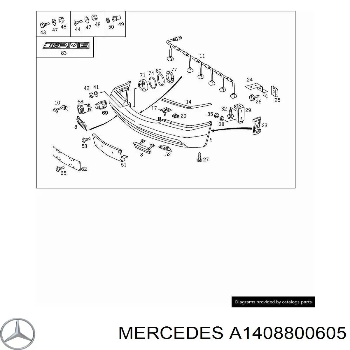 Tampão dianteiro direito do pára-choque do gancho de reboque Mercedes A1408800605 preço, a partir de 14,18 USD