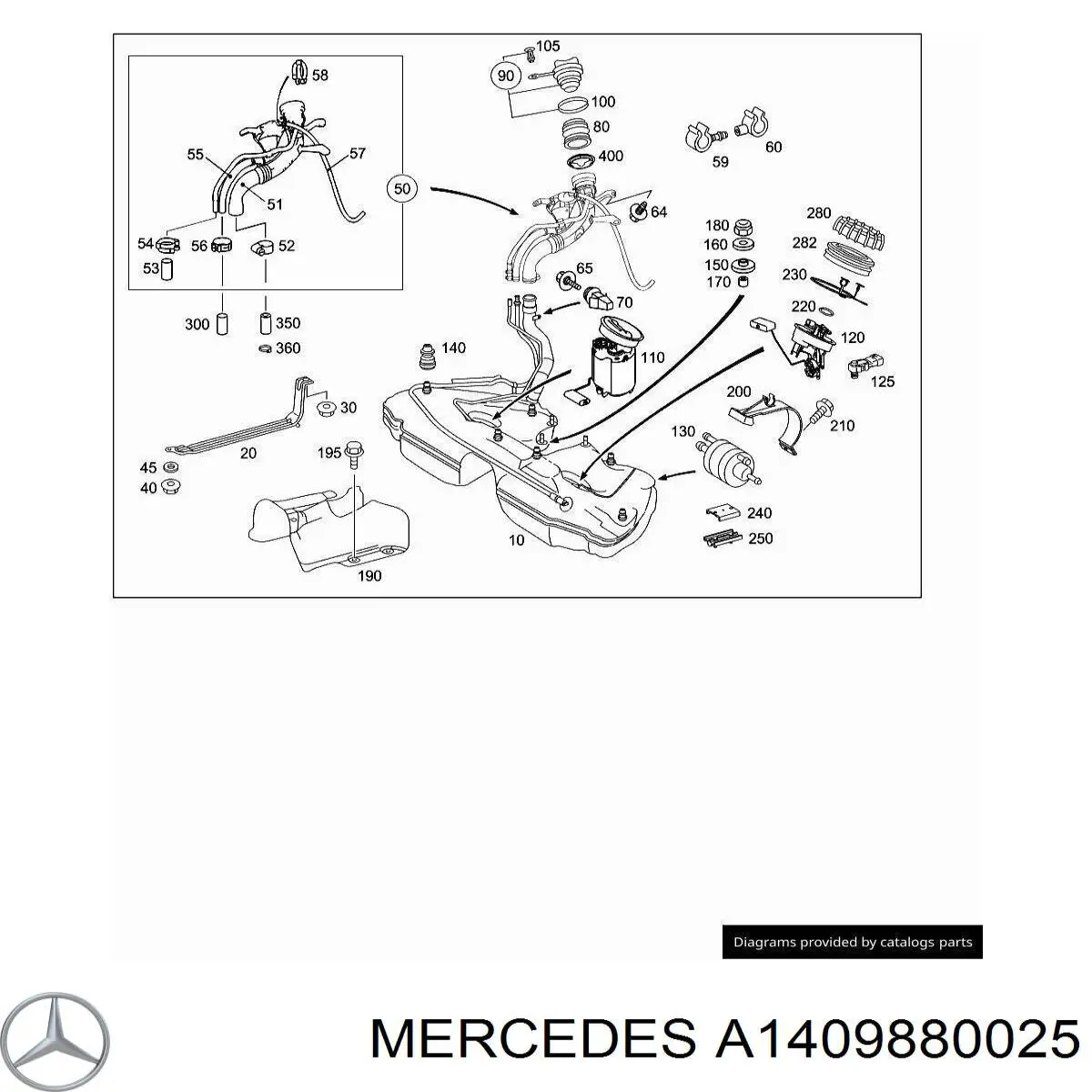 A1409880025 Mercedes 