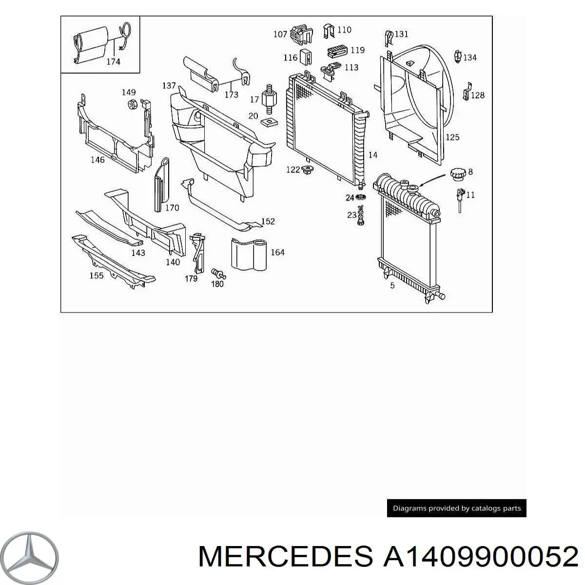  Mercedes A1409900052 preço, a partir de 7,14 USD