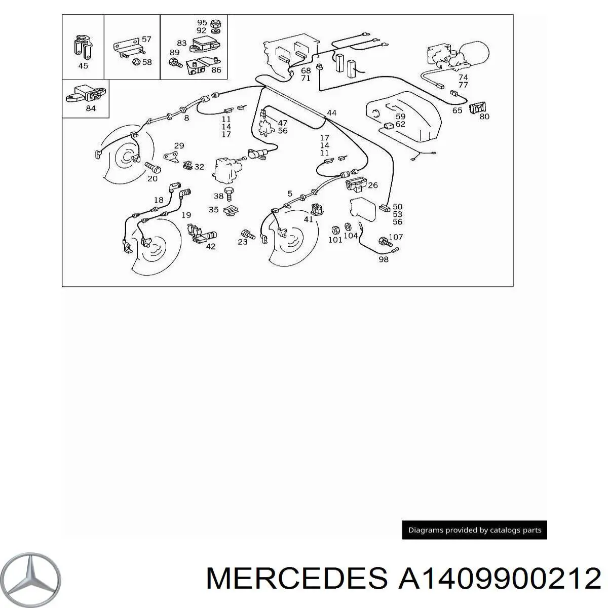  Mercedes A1409900212 preço, a partir de 3,34 USD