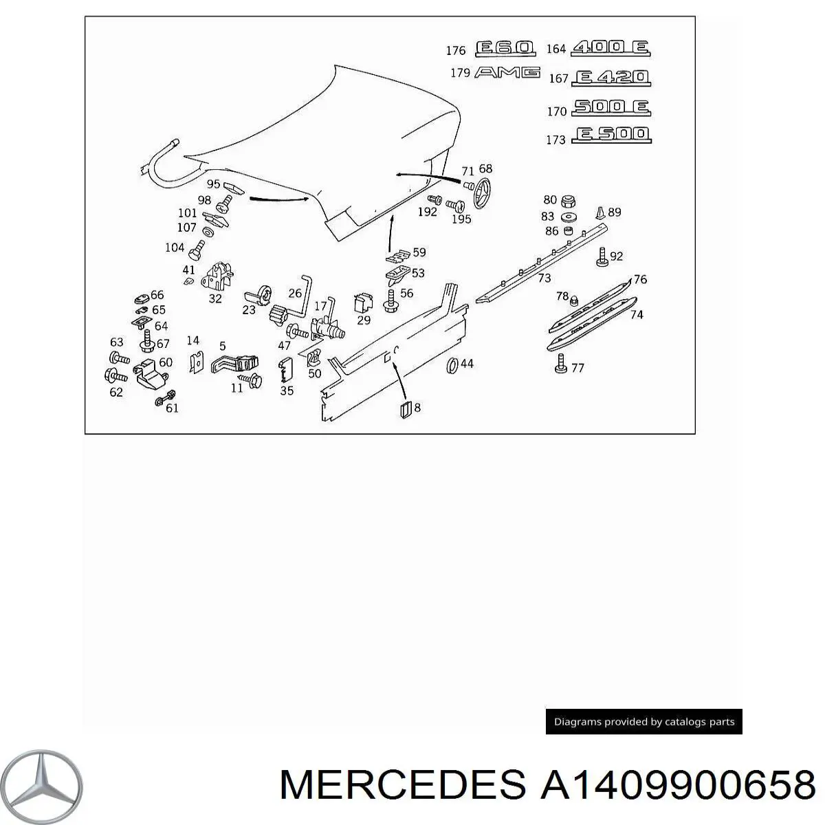  Mercedes A1249900258 preço, a partir de 3,58 USD