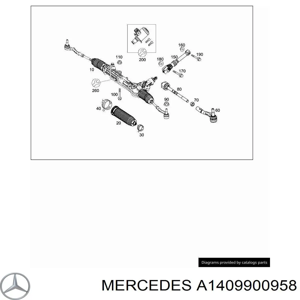 Parafuso (porca) de fixação Mercedes A1409900958 preço, a partir de 1,83 USD