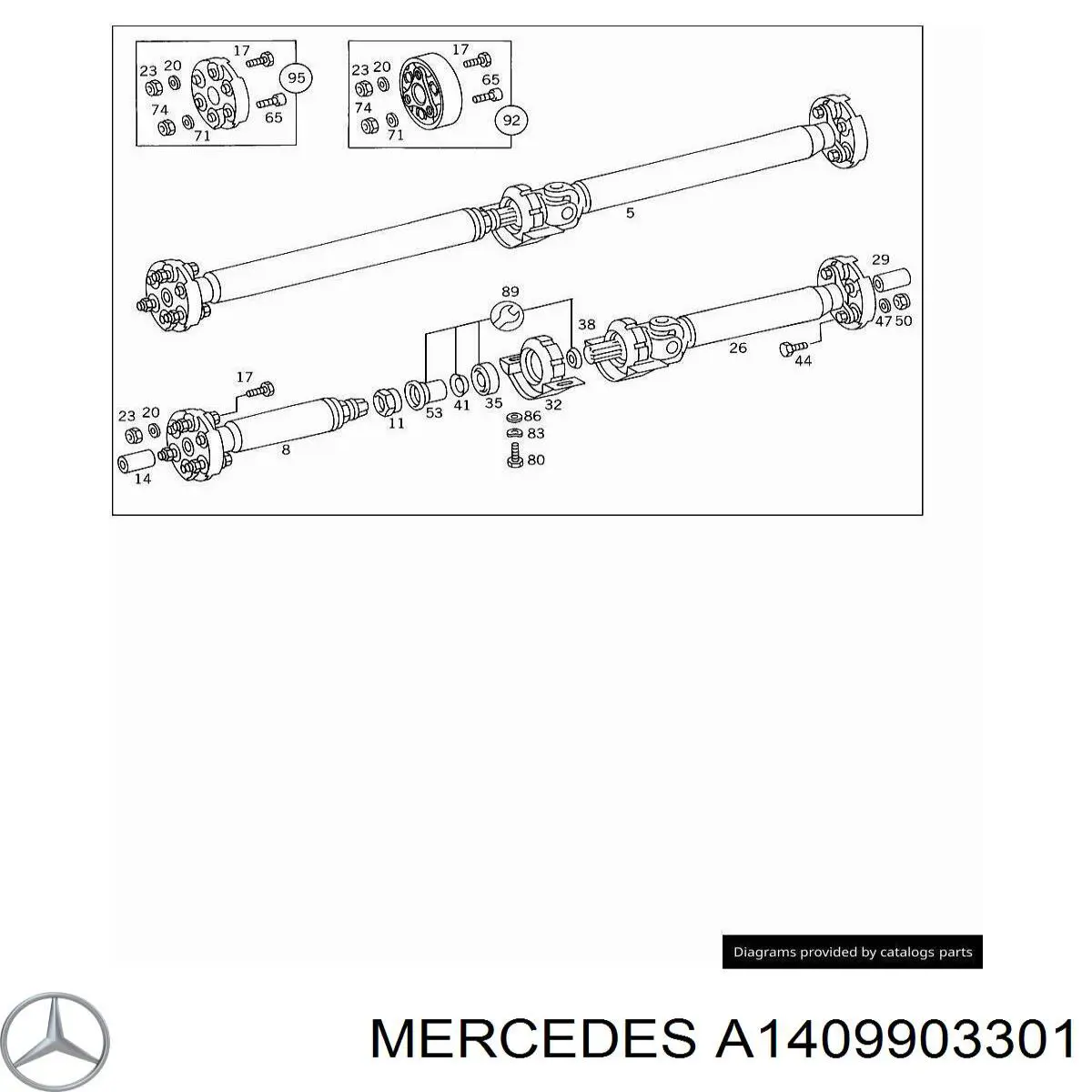  Mercedes A1409903301 preço, a partir de 9,58 USD