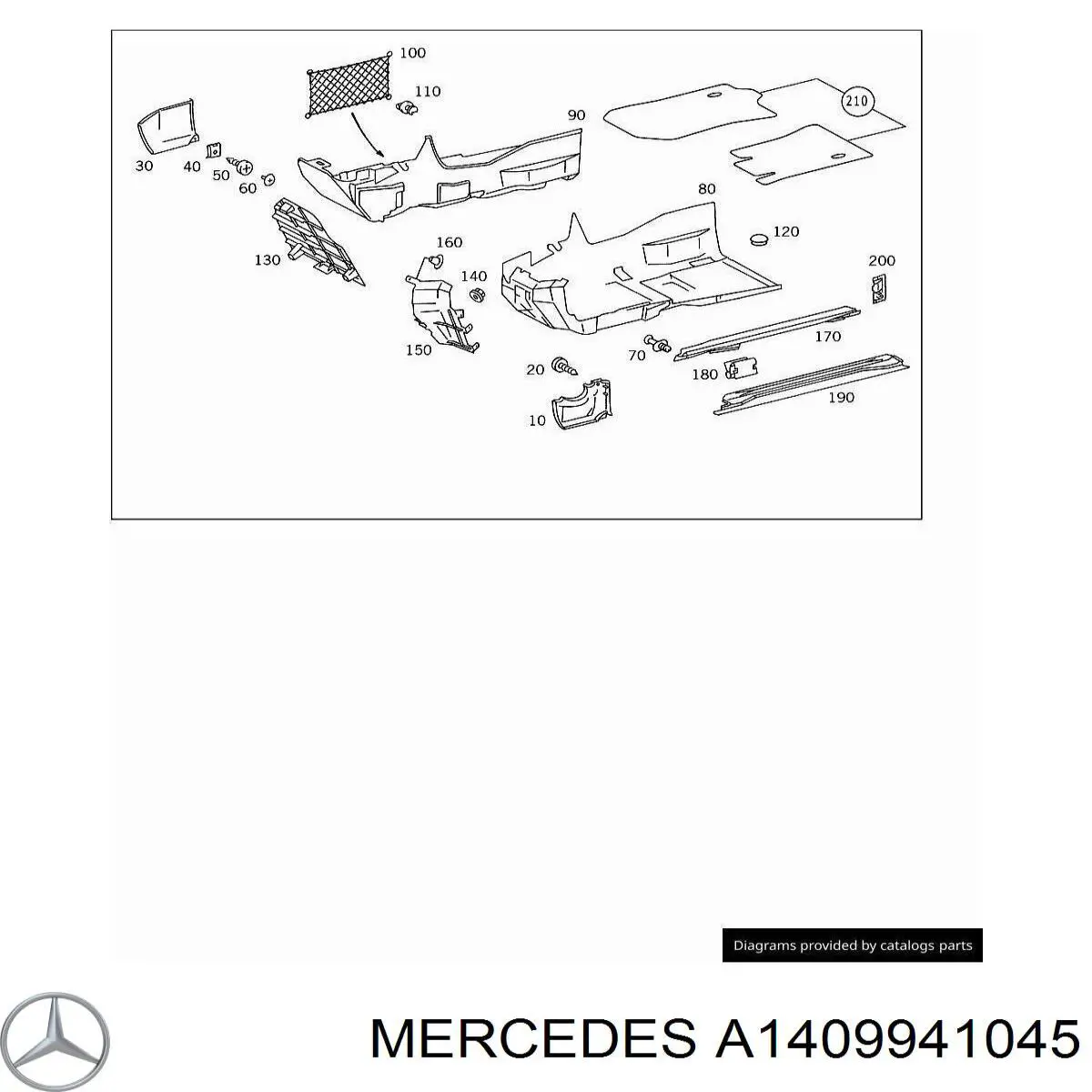  Mercedes A1409941045 preço, a partir de 0,52 USD