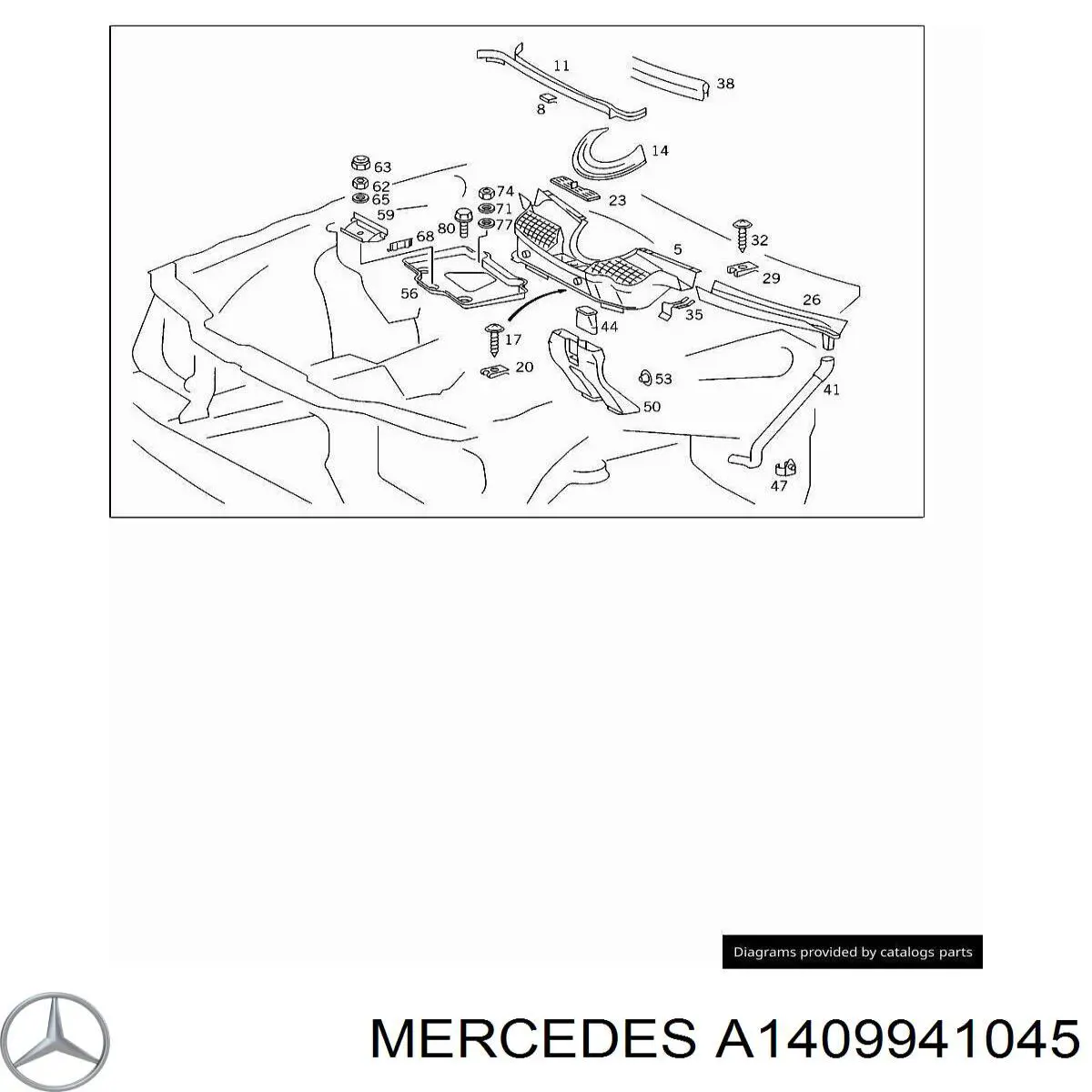 Compre A1409941045 Mercedes 