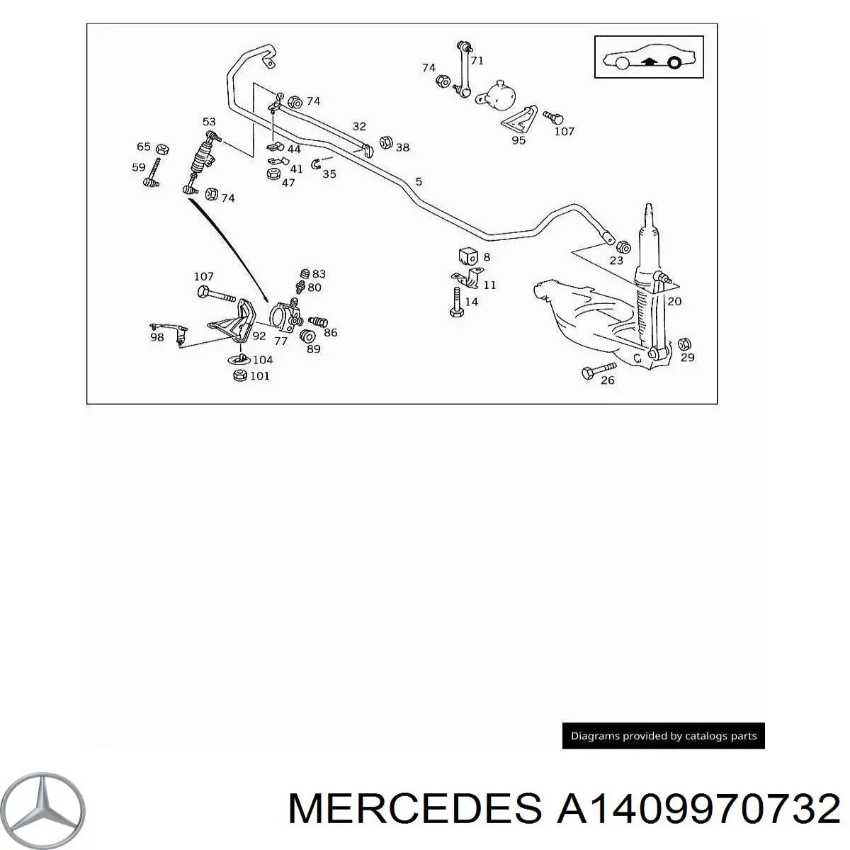  Mercedes A1409970732 preço, a partir de 11,24 USD