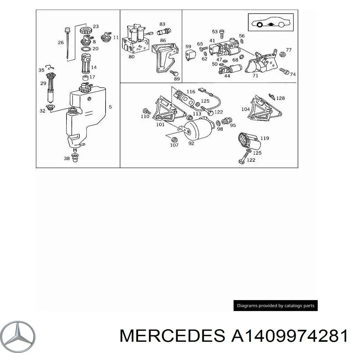  Mercedes A1269974881 preço, a partir de 9,04 USD