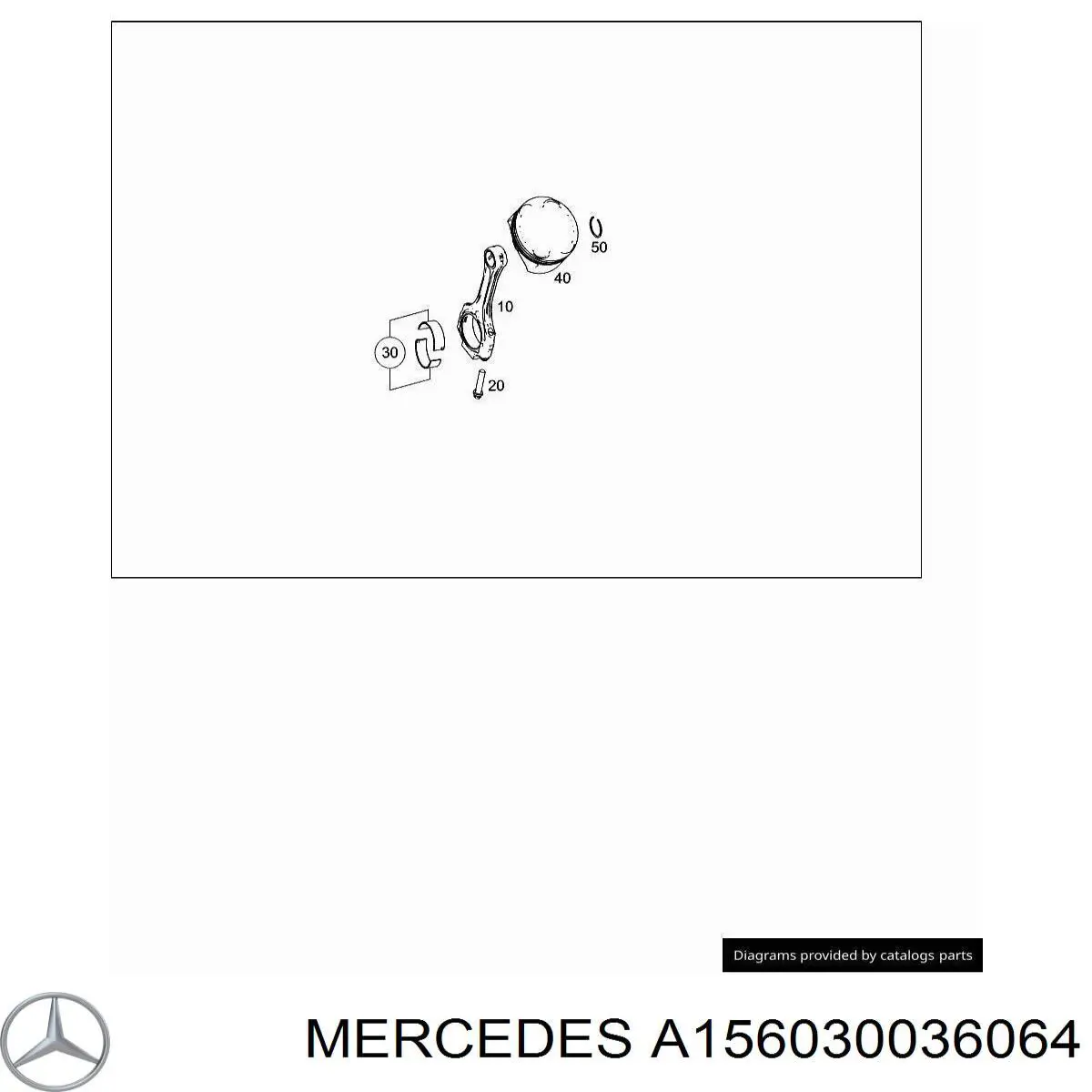 A156030036064 Mercedes Folhas inseridas de cambota de biela, kit, padrão (STD)