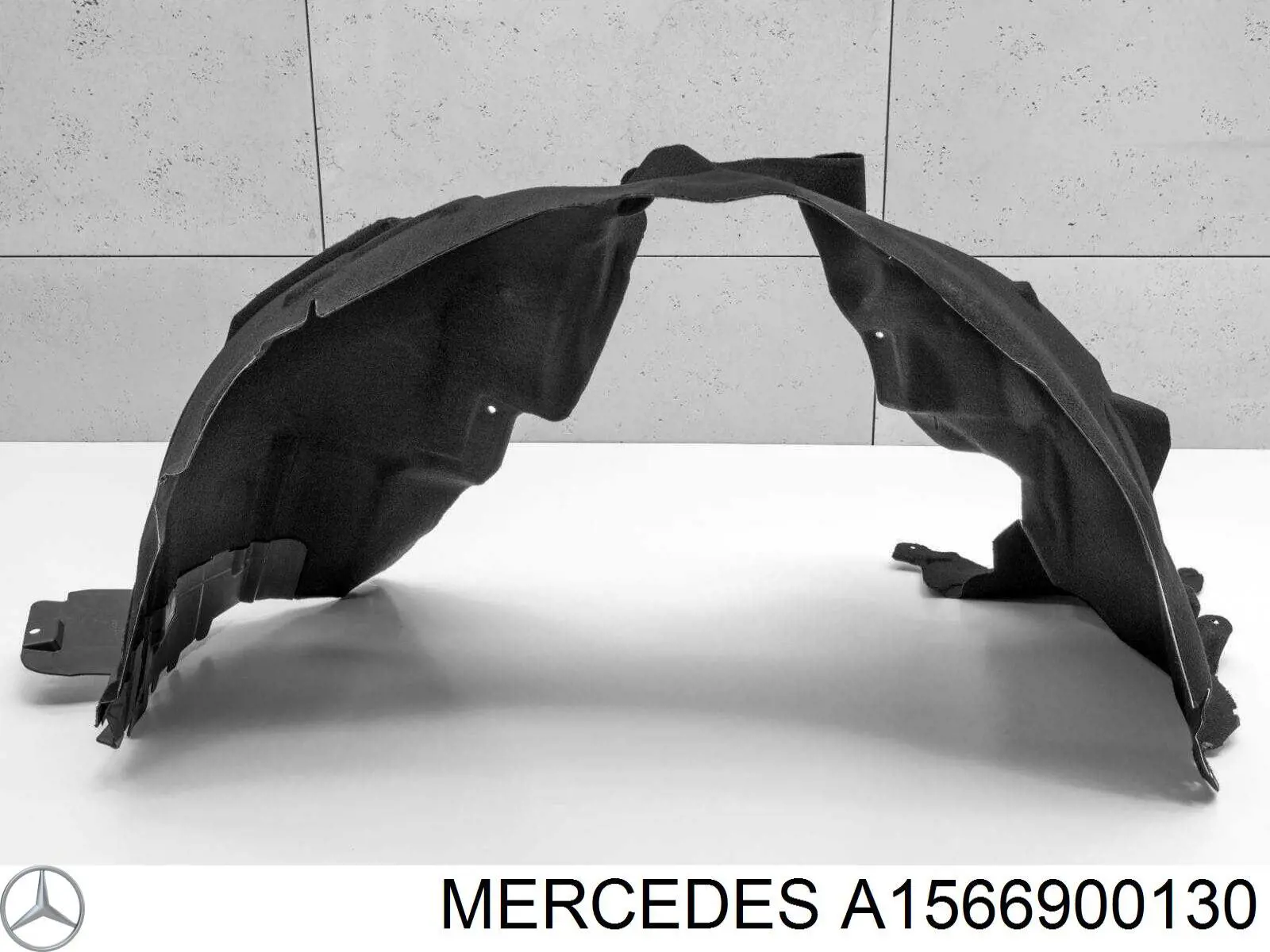 A1566900130 Mercedes Guarda-barras esquerdo do pára-lama dianteiro