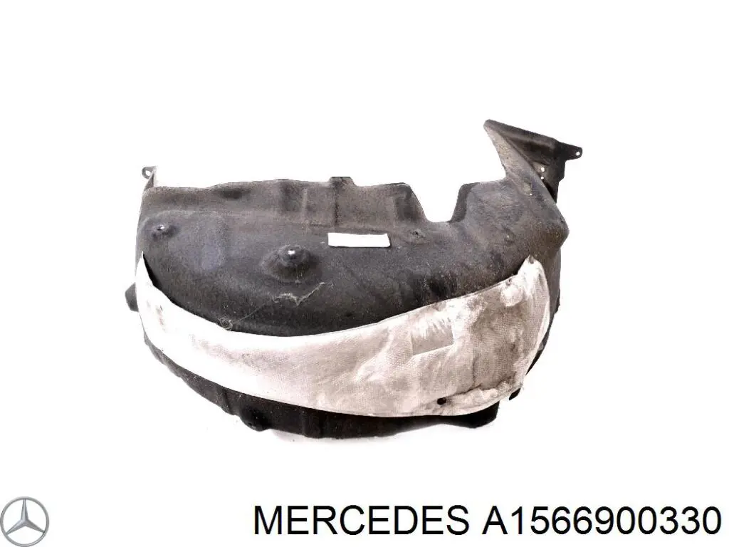 A1566900330 Mercedes Guarda-barras do pára-lama traseiro esquerdo