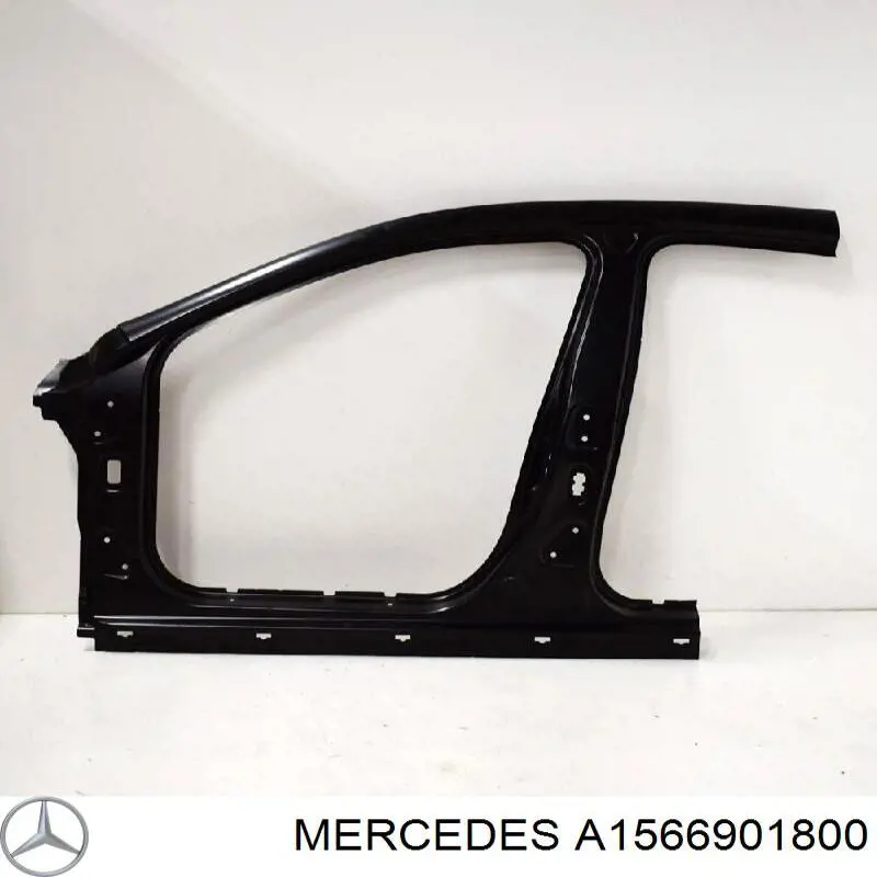 A1566901800 Mercedes Moldura do teto direita