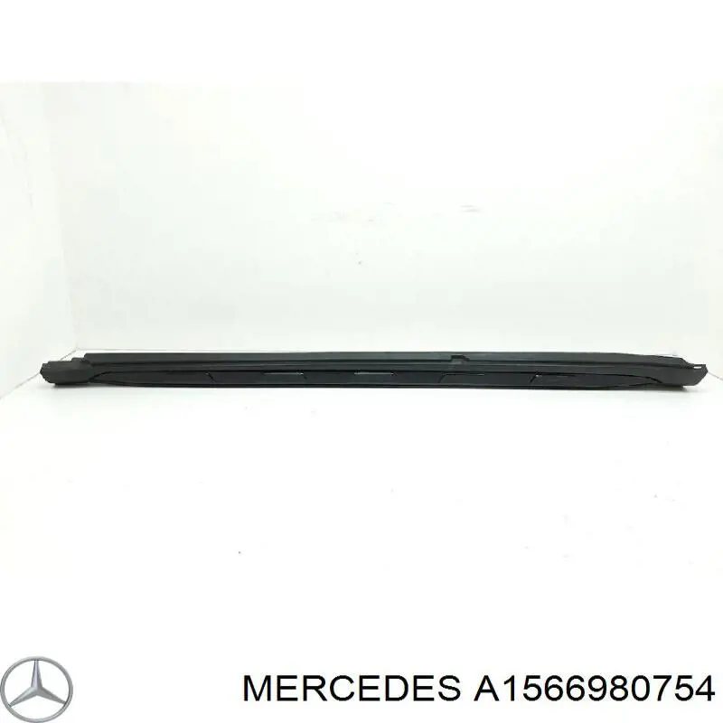 A1566980754 Mercedes Placa sobreposta (moldura) externa esquerda de acesso