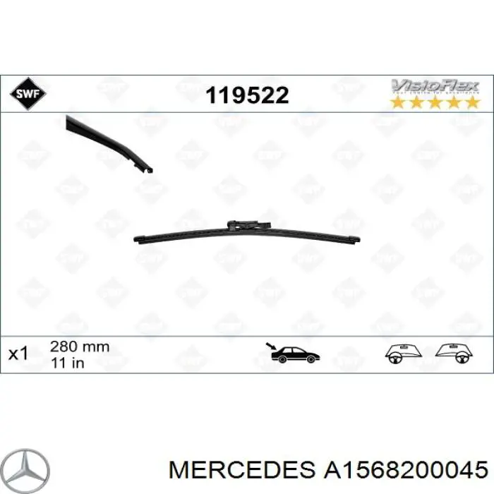 Limpa-pára-brisas de vidro traseiro VAG 8Y4955425 preço, a partir de 13,94 USD
