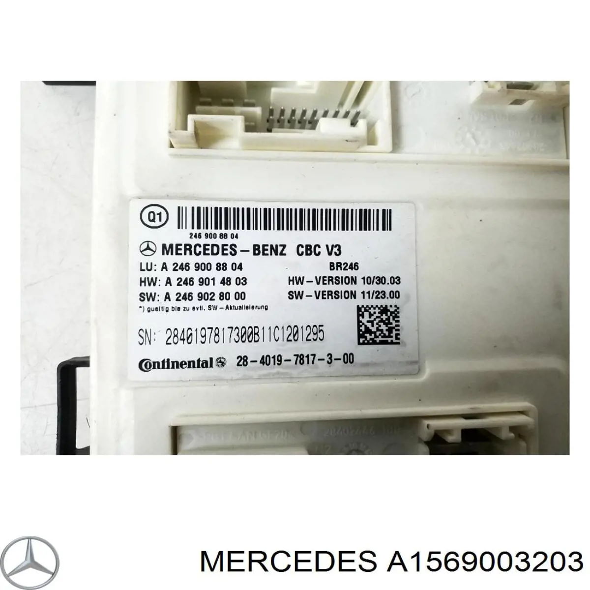 A1569003203 Mercedes Unidade de controlo de sinais SAM