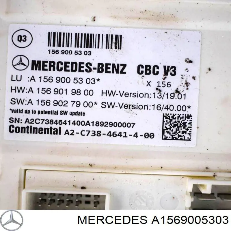 Unidade de controlo de sinais SAM Mercedes A1569005303 preço, a partir de 153,23 USD