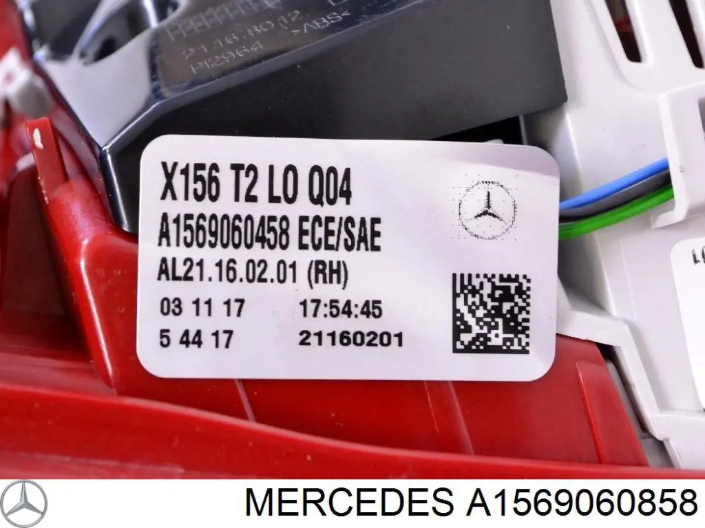 Compre A1569060858 Mercedes Lanterna traseira direita externa