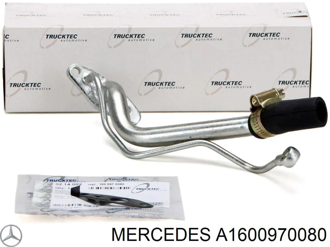 A1600970080 Mercedes Vedante de mangueira de derivação de óleo de turbina
