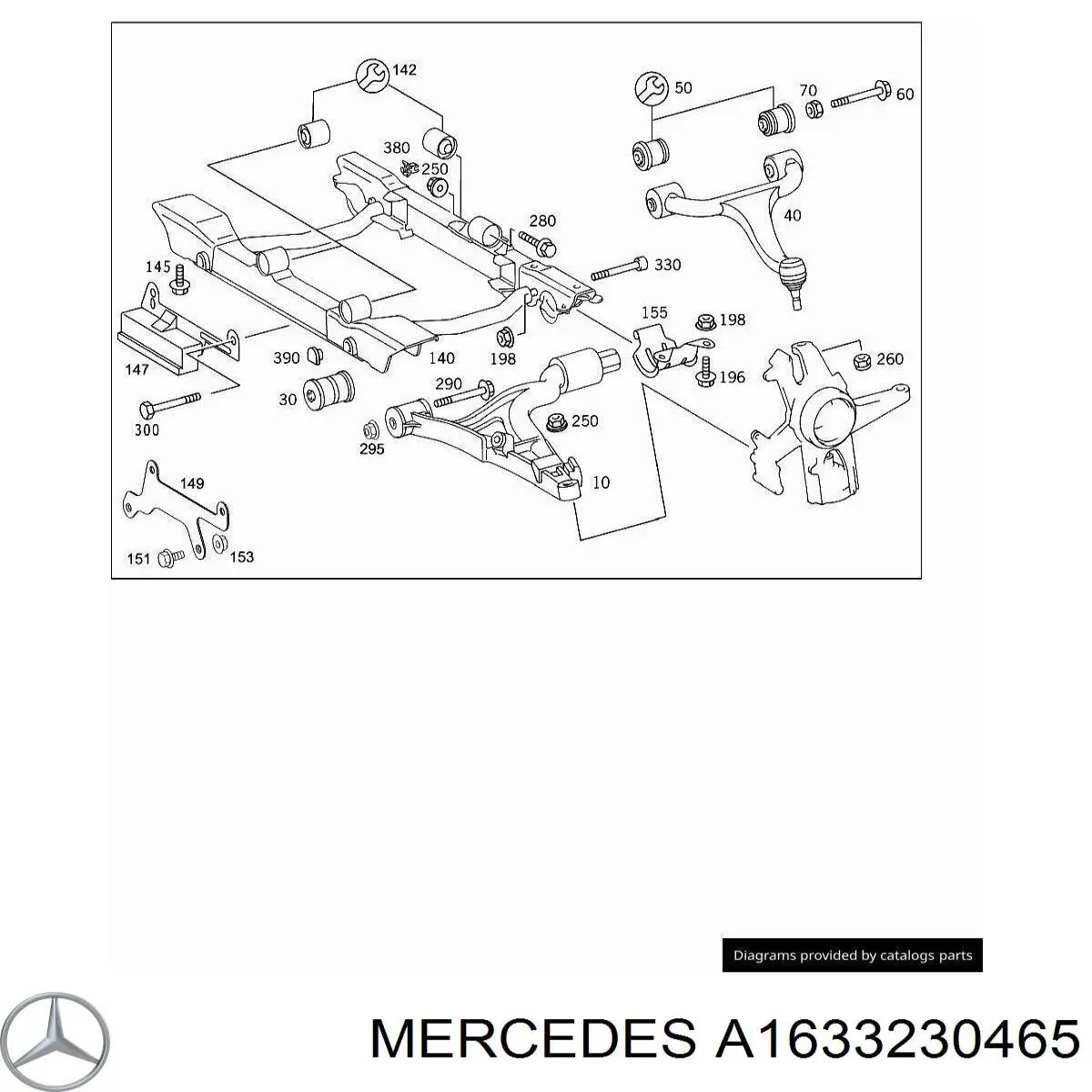 1633230465 Mercedes Estabilizador dianteiro