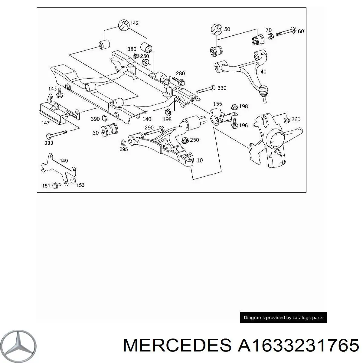 Estabilizador dianteiro Mercedes A1633231765 preço, a partir de 74,91 USD