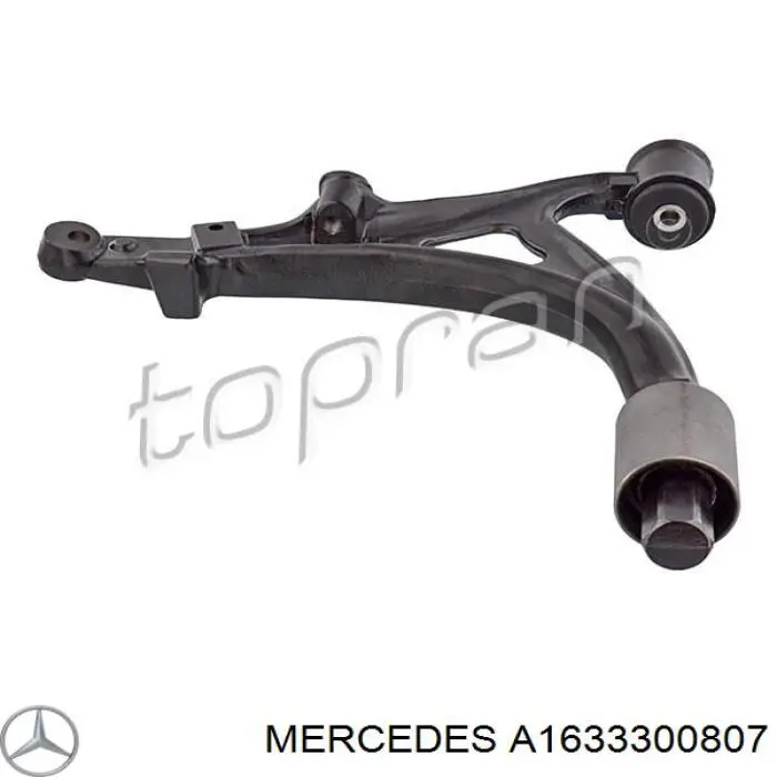Braço oscilante inferior esquerdo de suspensão dianteira Mercedes A1633300807 preço, a partir de 83,57 USD