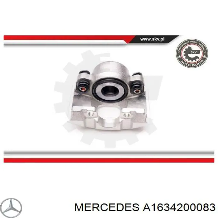 A1634200083 Mercedes Suporte do freio dianteiro esquerdo