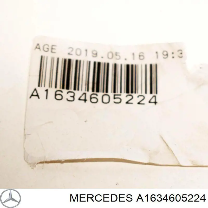 Mangueira da Direção hidrâulica assistida de pressão baixa, desde a cremalheira (do mecanismo) até o radiador Mercedes A1634605224 preço, a partir de 117,80 EUR