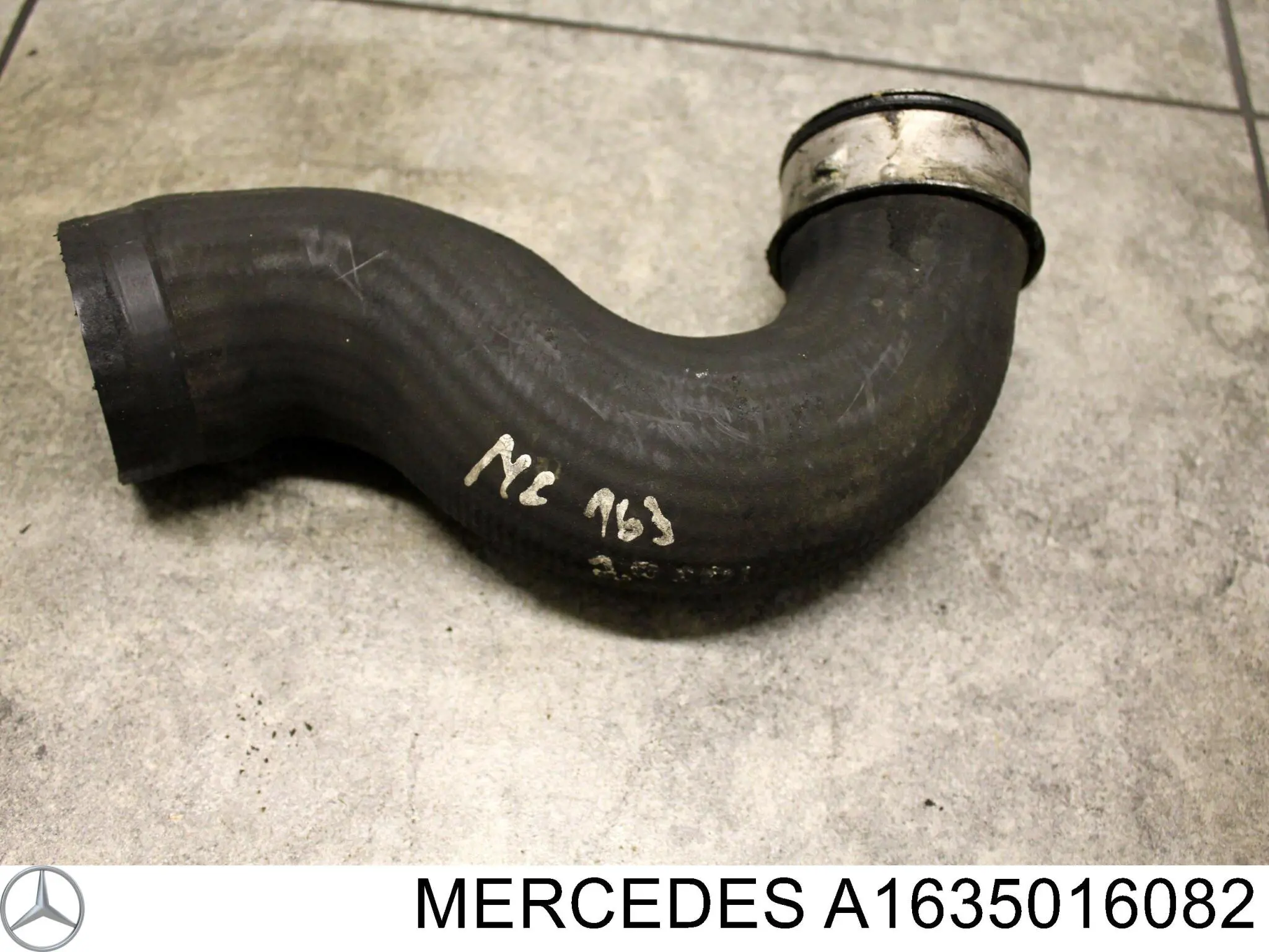 A1635016082 Mercedes Mangueira (cano derivado) de intercooler