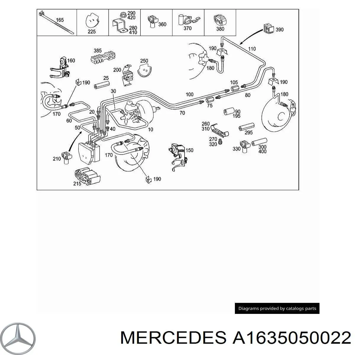 A1635050022 Mercedes 