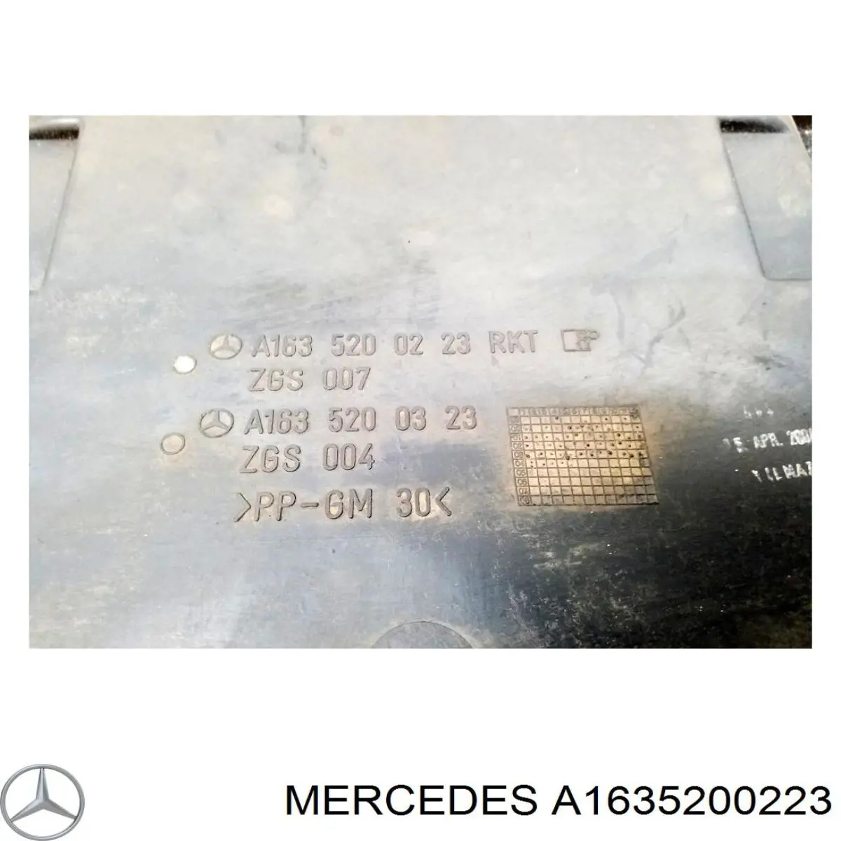 A1635200223 Mercedes Proteção da caixa de mudança