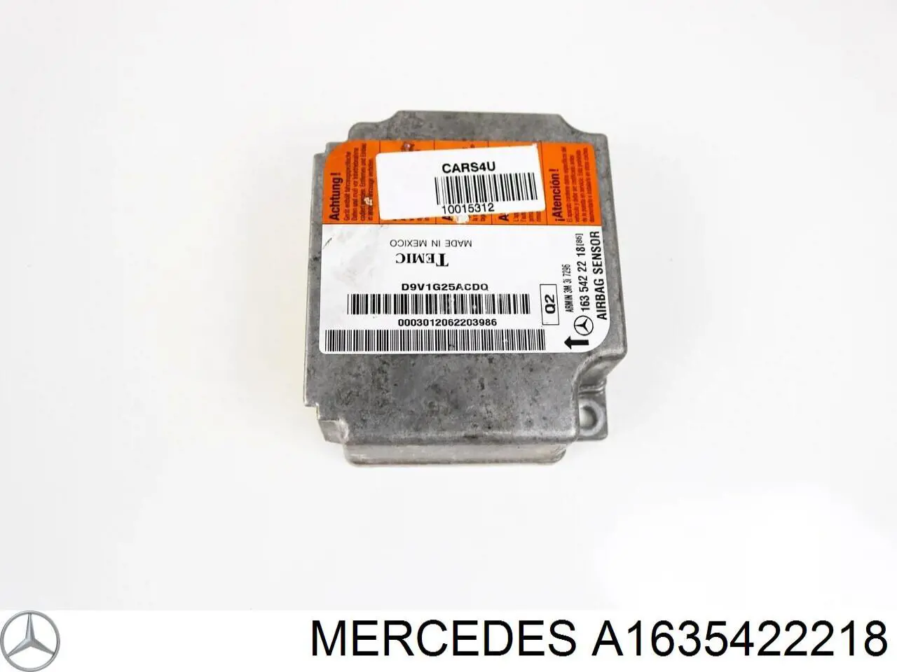 A1635422218 Mercedes Módulo processador de controlo da bolsa de ar (Centralina eletrônica AIRBAG)