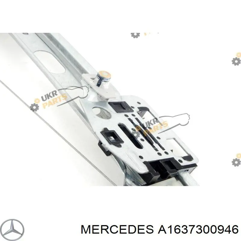 Compre A1637300946 Mercedes Mecanismo de acionamento de vidro da porta traseira esquerda