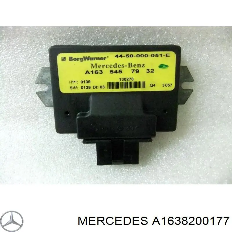 Compre A1638200177 Mercedes Ripa (placa sobreposta) da luz esquerda