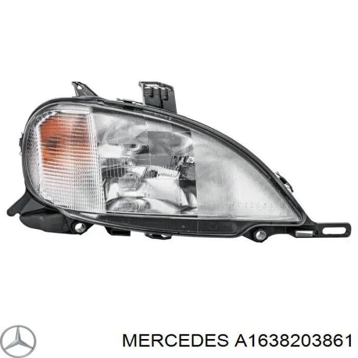 A1638203861 Mercedes Luz direita
