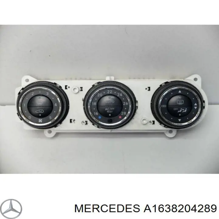 Unidade de controlo dos modos de aquecimento/condicionamento Mercedes A1638204289 preço, a partir de 149,83 USD