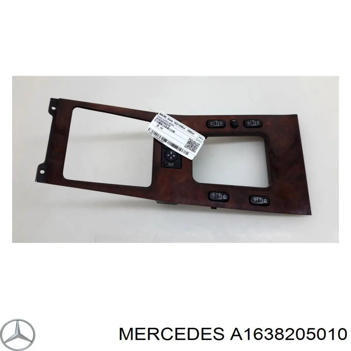 A1638205010 Mercedes Unidade de botões de controlo de elevador de vidro de consola central