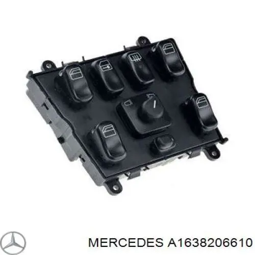 Unidade de botões de controlo de elevador de vidro de consola central Mercedes A1638206610 preço, a partir de 106,71 USD