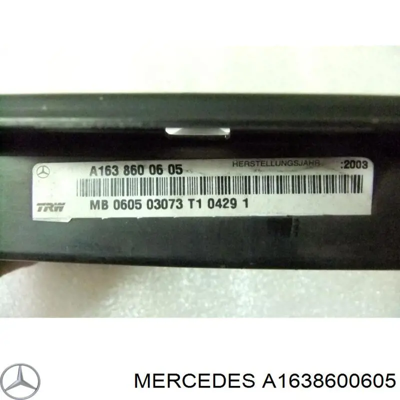 Cinto de segurança (AIRBAG) da porta dianteira esquerda Mercedes A1638600605 preço, a partir de 36,42 USD