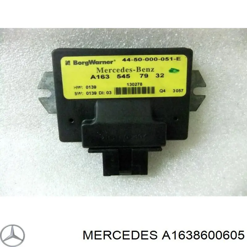 Compre A1638600605 Mercedes Cinto de segurança (AIRBAG) da porta dianteira esquerda