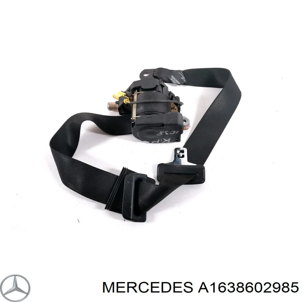 A1638602985 Mercedes Correia de segurança dianteira esquerda