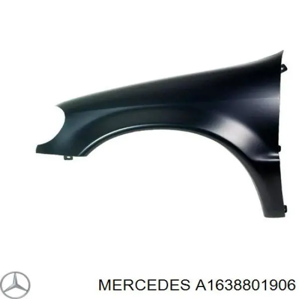 A1638801906 Mercedes Pára-lama dianteiro esquerdo