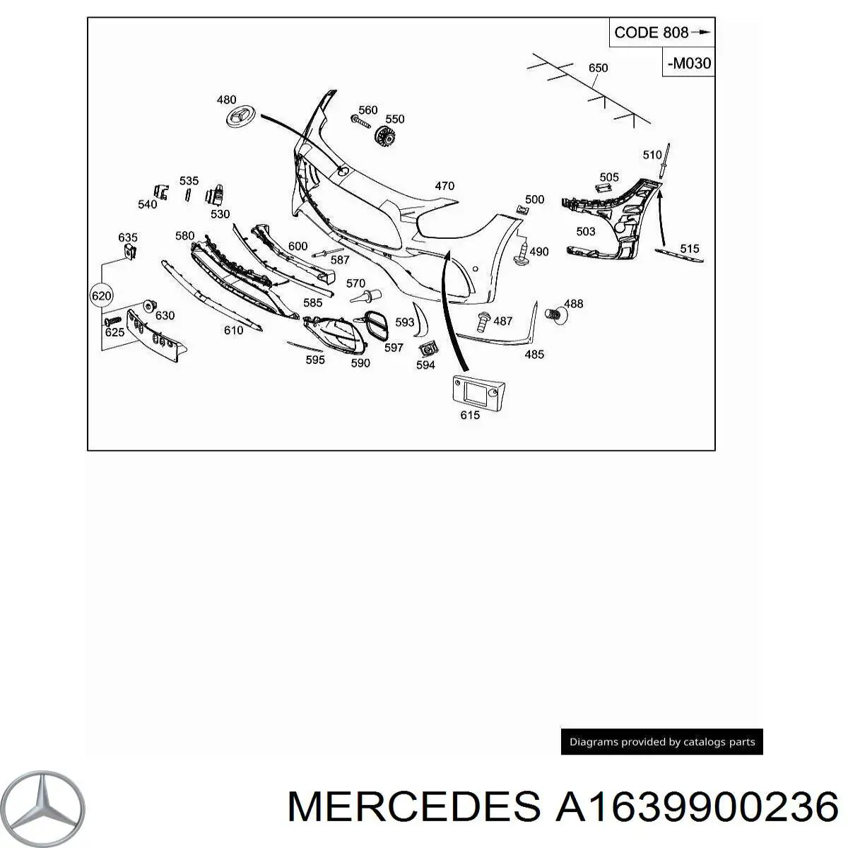 Compre A1639900236 Mercedes 