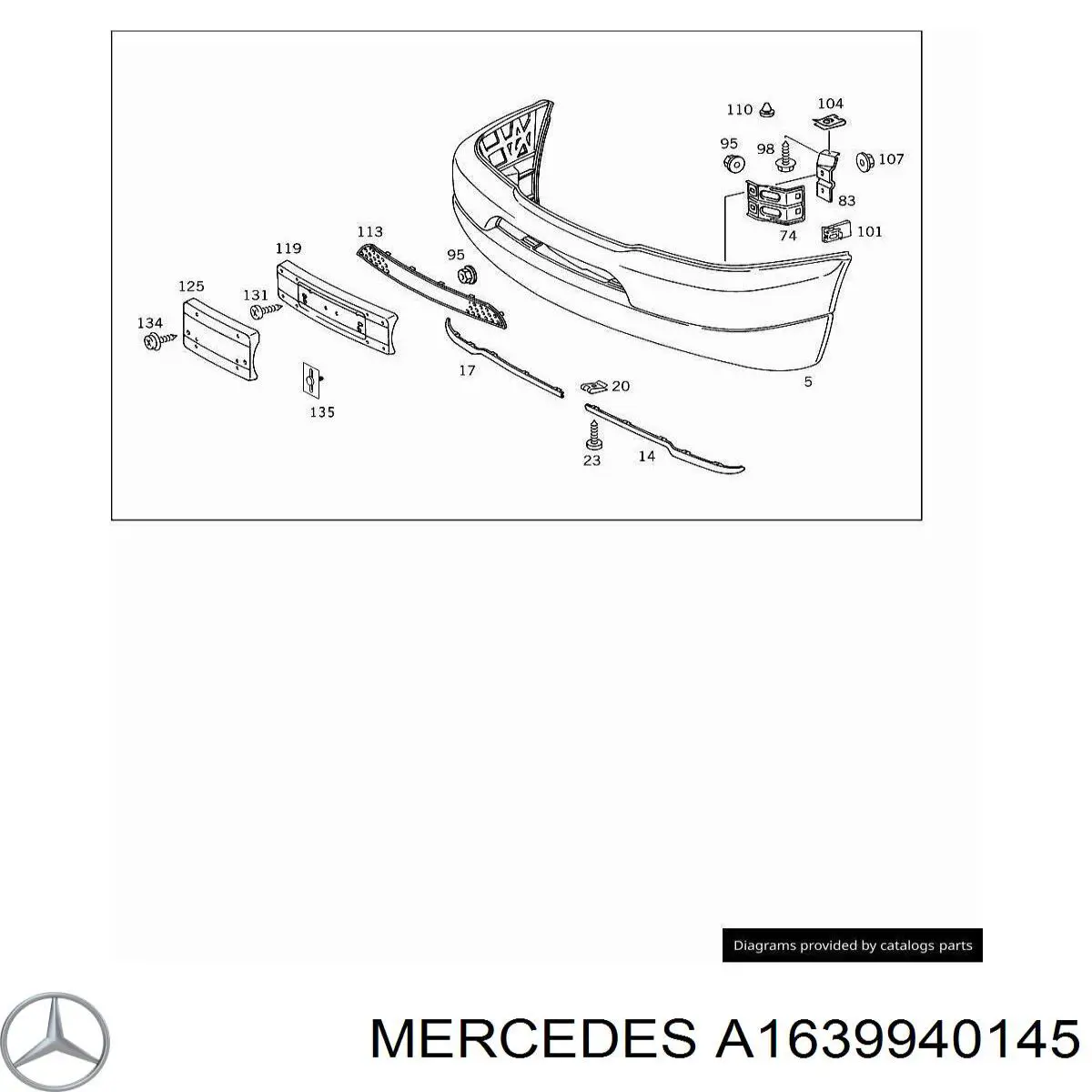  Mercedes A1639940145 preço, a partir de 4,61 USD