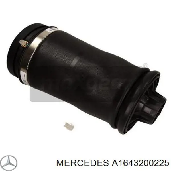 Compre A1643200225 Mercedes Coxim pneumático (suspensão de lâminas pneumática) do eixo traseiro