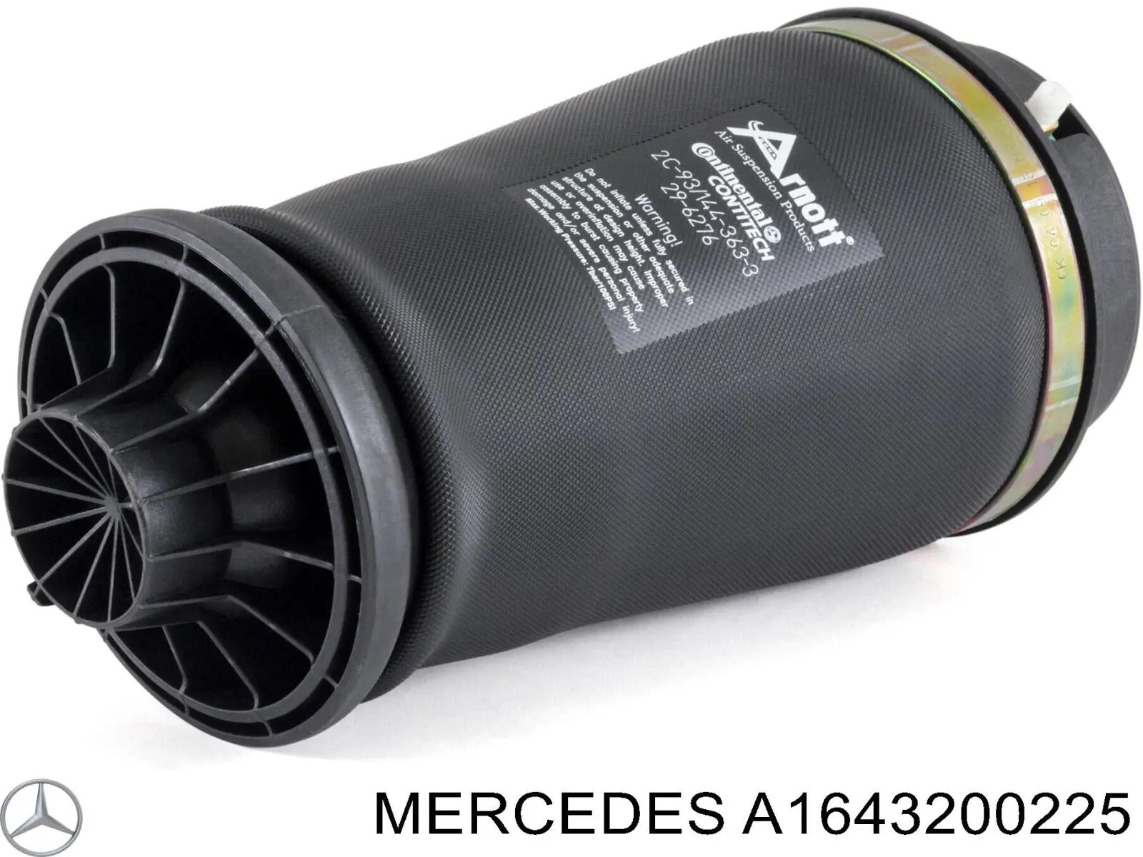 Coxim pneumático (suspensão de lâminas pneumática) do eixo traseiro Mercedes A1643200225 preço, a partir de 170,26 USD