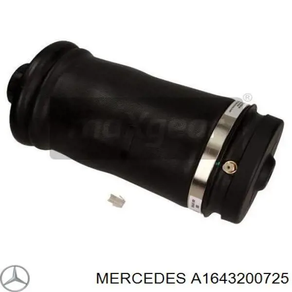 Coxim pneumático (suspensão de lâminas pneumática) do eixo traseiro Mercedes A1643200725 preço, a partir de 183,38 USD