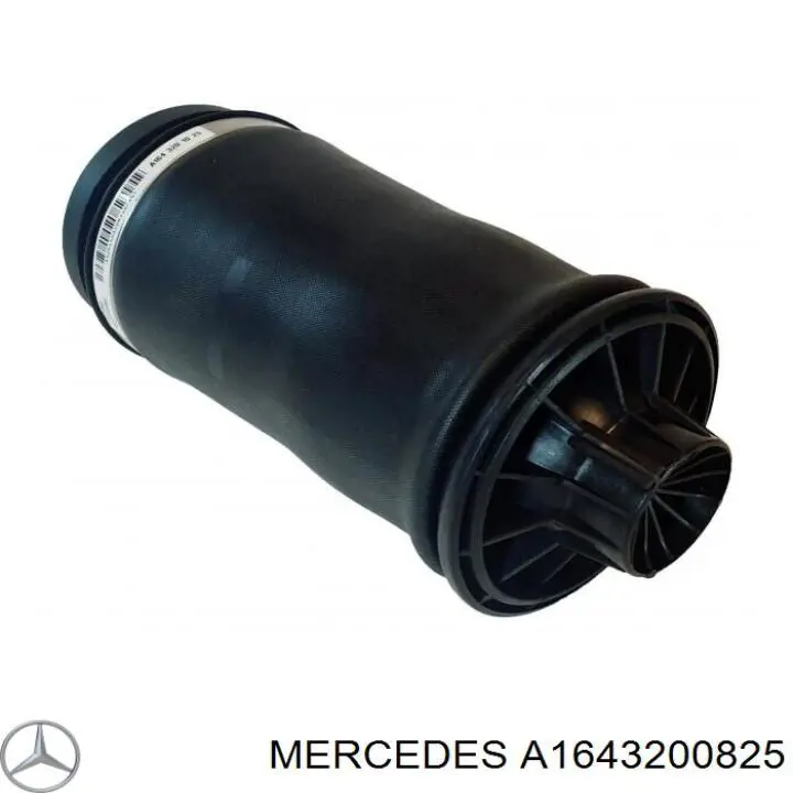 Compre A1643200825 Mercedes Coxim pneumático (suspensão de lâminas pneumática) do eixo traseiro