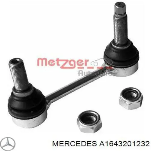 A1643201232 Mercedes Montante de estabilizador traseiro