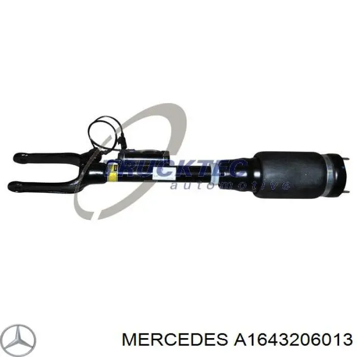 Amortecedor dianteiro A1643206013 Mercedes