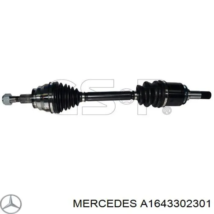 A1643302301 Mercedes Semieixo (acionador) dianteiro esquerdo